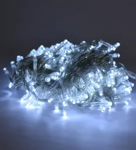 Serie musical Navicolors L582417 – Serie LED 300 Focos Luz Blanca Cable Transparente para Navidad