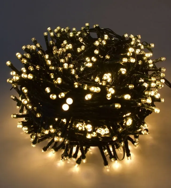 Serie Grande Navicolors L582429 – Serie LED 700 Focos Luz Cálida Cable Verde para Navidad