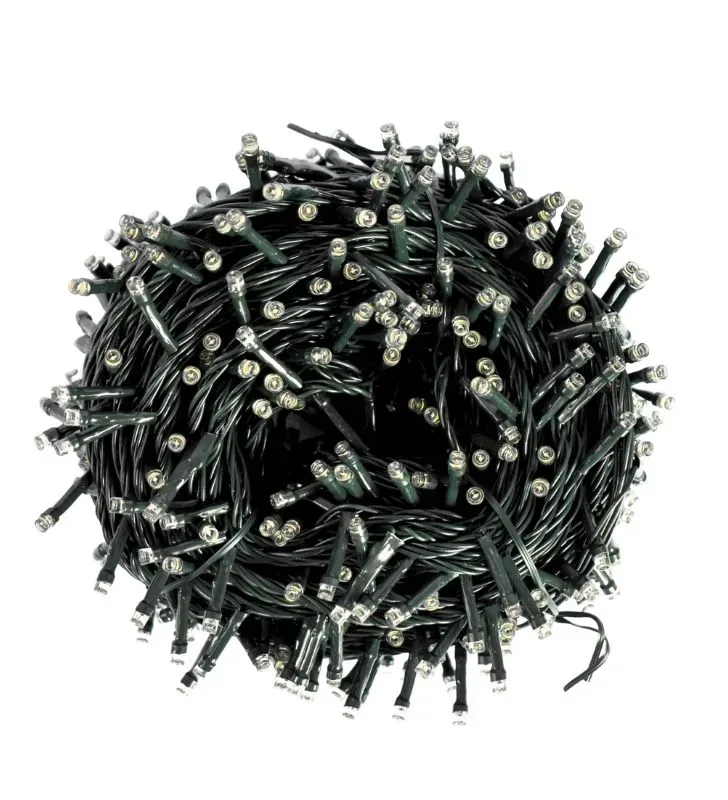 Serie Grande Navicolors L582429 – Serie LED 700 Focos Luz Cálida Cable Verde para Navidad