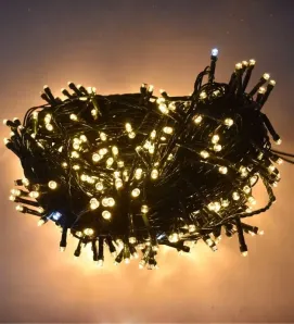 Serie Navideña Navicolors Serie 500 Luces LED Luz Cálida Cable Transparente