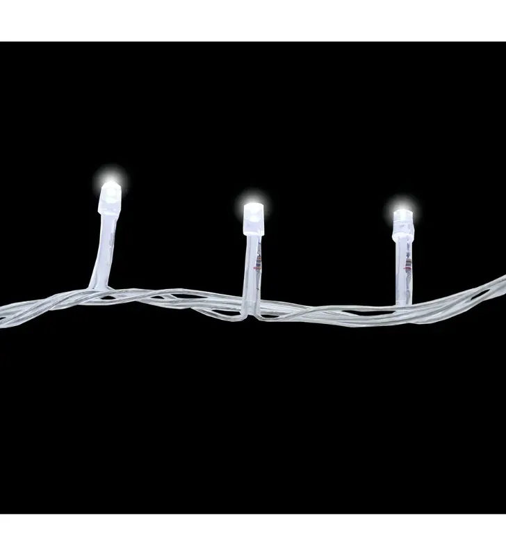 Serie Navideña Musical 140 LED Luz Blanca 6.3 mts – Navicolors