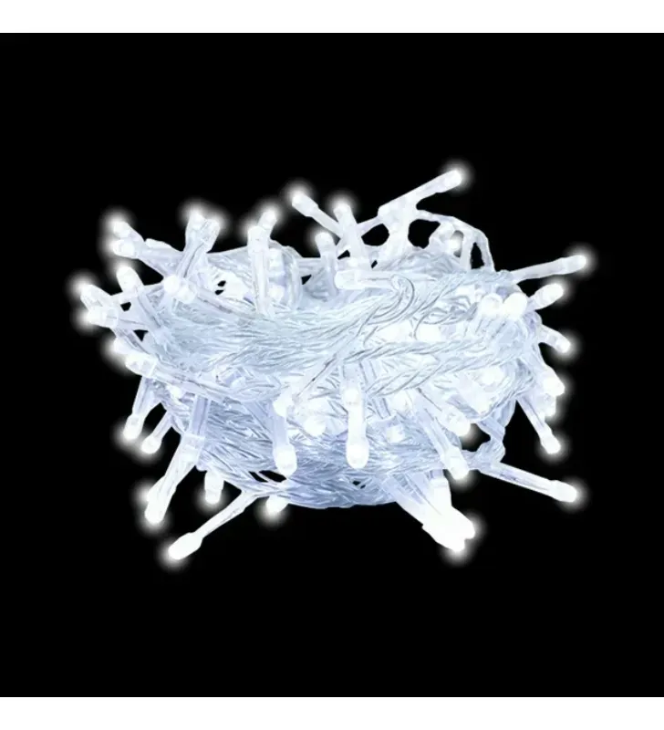 Serie Navideña Musical 140 LED Luz Blanca 6.3 mts – Navicolors