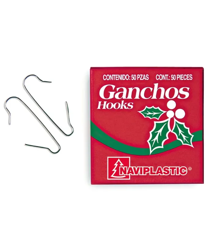 Ganchos para Esfera Naviplastic Caja 50 pzas – Modelo 42000