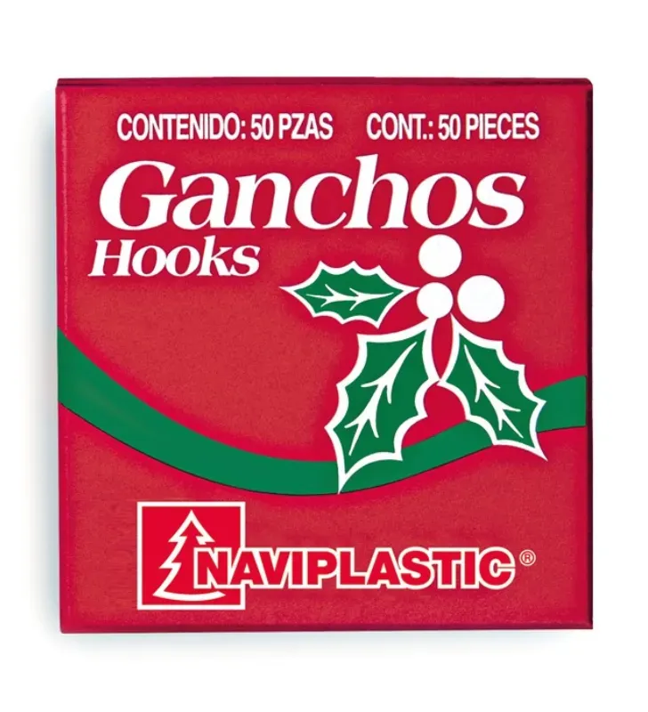 Ganchos para Esfera Naviplastic Caja 50 pzas – Modelo 42000