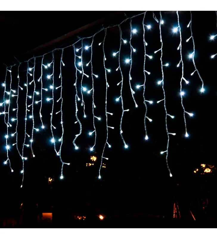 Serie Cascada 300 LED Luz Blanca Cable Transparente Navicolors L552641