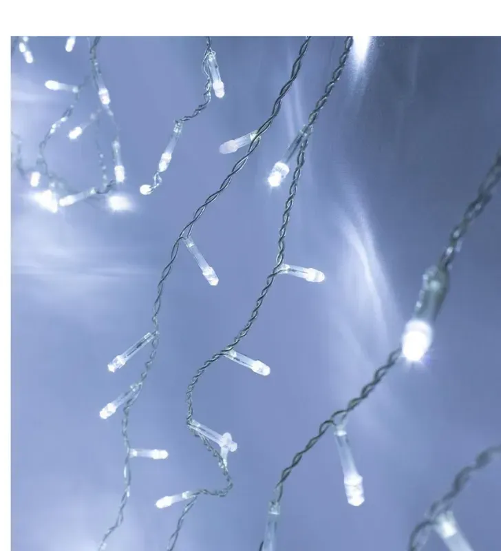 Serie Cascada 300 LED Luz Blanca Cable Transparente Navicolors L552641