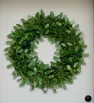 Corona Naviplastic Escarcha Boa Hojas Gigantes 50 cm – Decoración Navidad