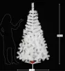 Árbol Naviplastic Majestic de Lujo Blanco 190 cm – Decoración Navideña