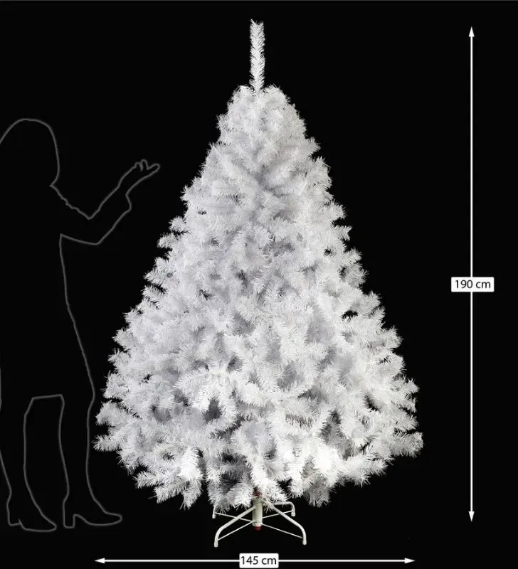 Árbol Naviplastic Pino Canadiense Blanco No.6 190 cm – Decoración Navideña