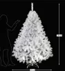 Árbol Naviplastic Pino Canadiense Blanco No.6 190 cm – Decoración Navideña