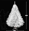 Árbol Naviplastic Pino Canadiense Blanco No.7 220 cm – Decoración Navideña