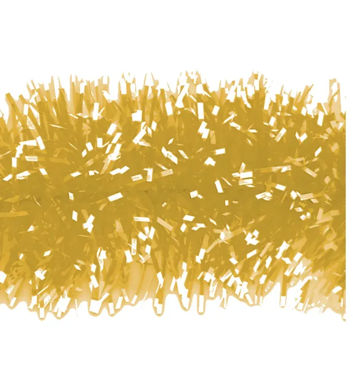 Guirnalda Navideña Crystal Janel No.10 Oro con Puntas Blancas 20 m