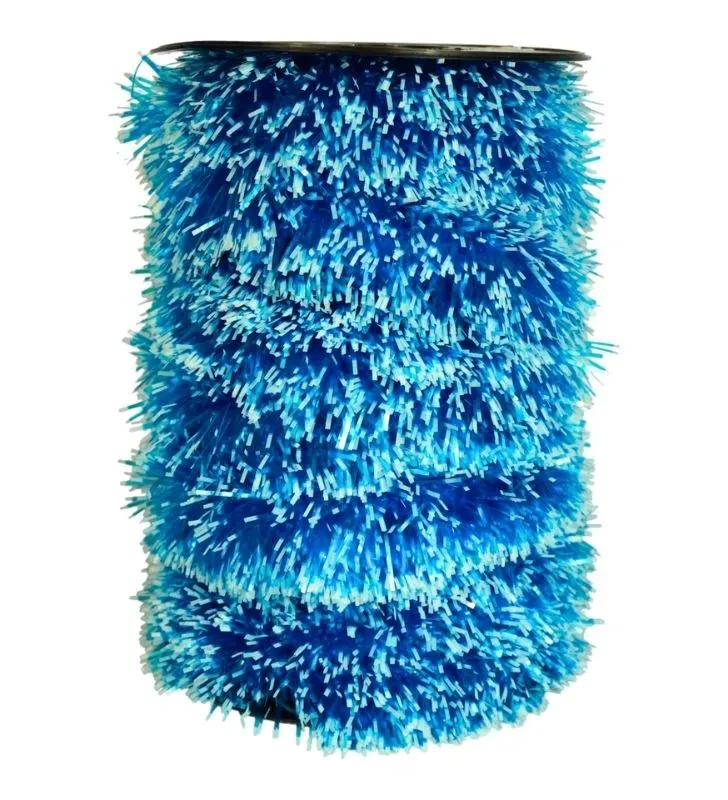 Guirnalda Navideña Crystal Janel No.10 Azul con Puntas Blancas 20 m