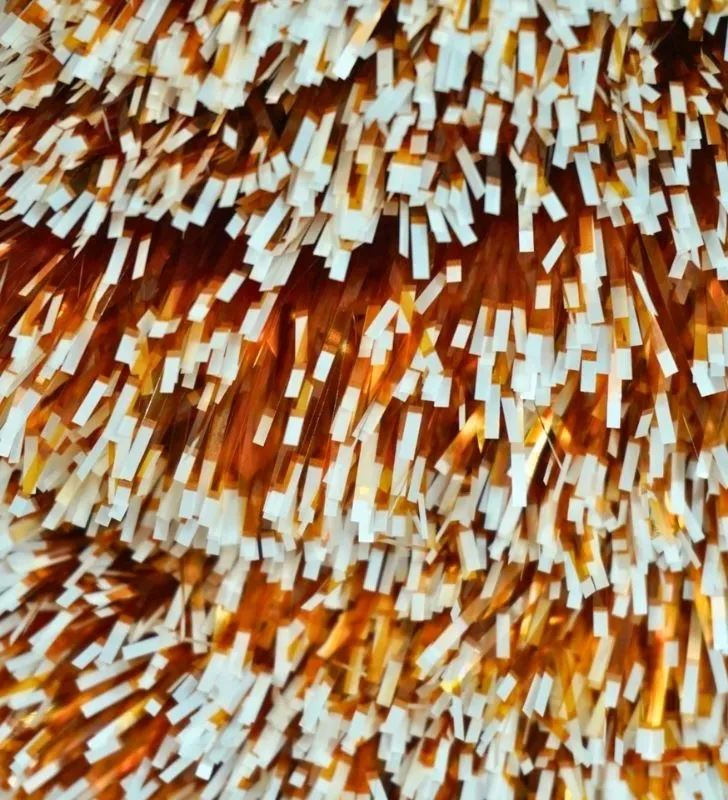 Guirnalda Navideña Crystal Janel No.10 Oro con Puntas Blancas 20 m