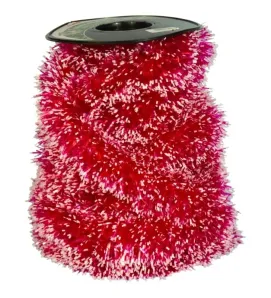 Guirnalda Navideña Crystal Janel No.10 Salmón con Puntas Blancas 20 m