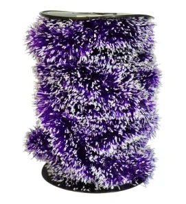 Guirnalda Navideña Crystal Janel No.10 Morado con Puntas Blancas 20 m