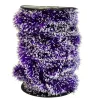 Guirnalda Navideña Crystal Janel No.10 Morado con Puntas Blancas 20 m