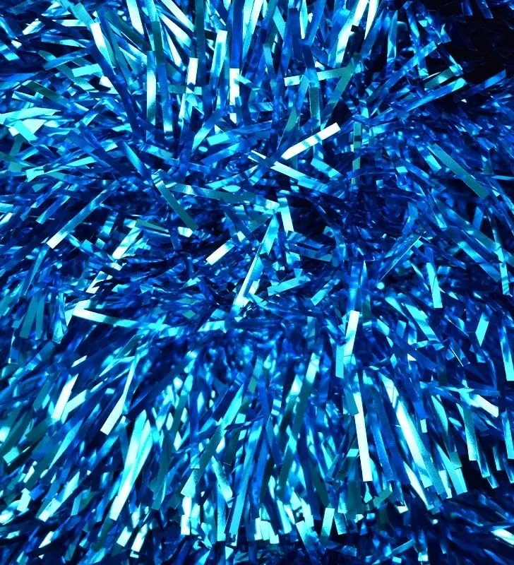 Guirnalda Navideña Cuadrada Azul Turquesa No.10 20 m – Janel