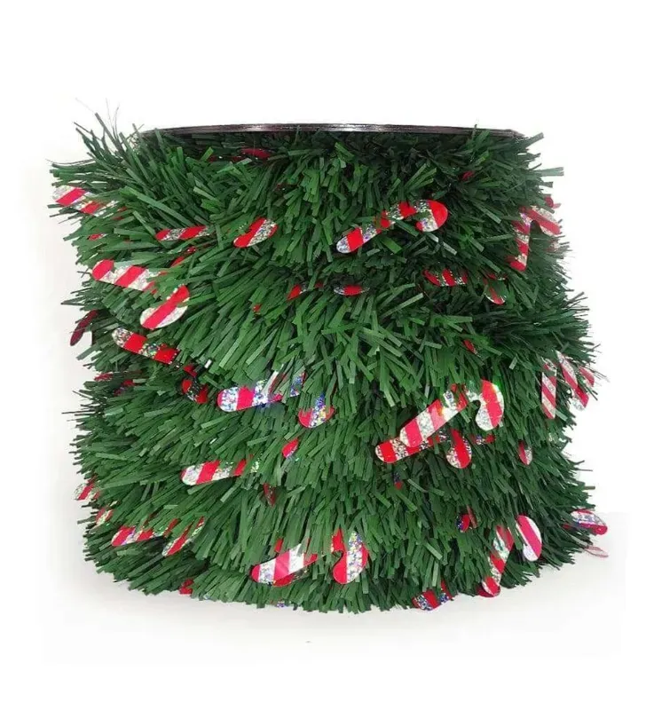 Festón Navideño Janel Séxtuple Bastón No.10 20 m