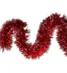 Guirnalda Navideña Crystal Janel No.10 Rojo con Puntas Blancas 20 m