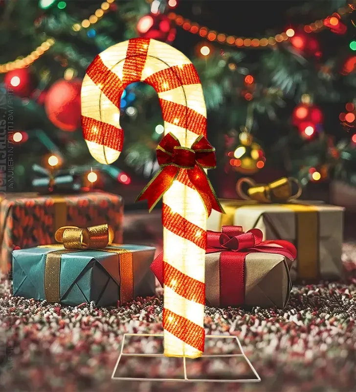 Bastón de Caramelo Navicolors AN-24104 – Decoración Navideña