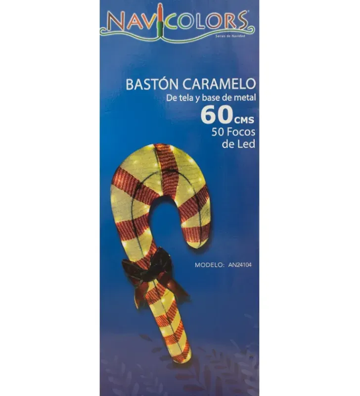 Bastón de Caramelo Navicolors AN-24104 – Decoración Navideña