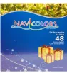 Set Decorativo Navideño 3 Cajas Regalo Luces LED Base Metal