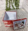 Caja Hojalata Cuadrada Muñecos de Nieve – Decoración Navideña
