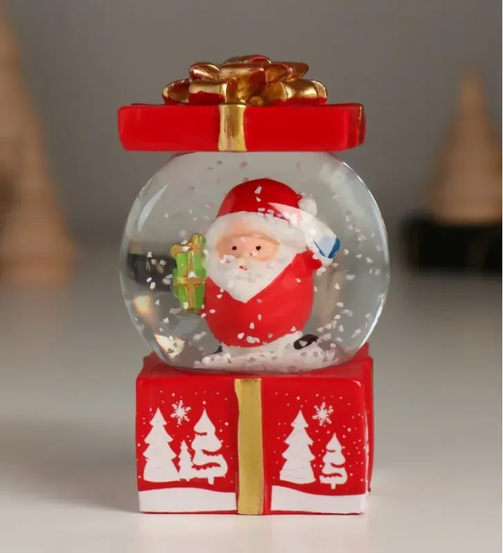 Mini esferas de Nieve Navideños – Santa, Reno, Pingüino