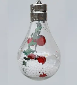 Adornos Bombilla LED Transparente Navidad – Set Decorativo
