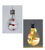 Adornos Bombilla LED Transparente Navidad – Set Decorativo