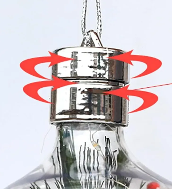 Adornos Bombilla LED Transparente Navidad – Set Decorativo