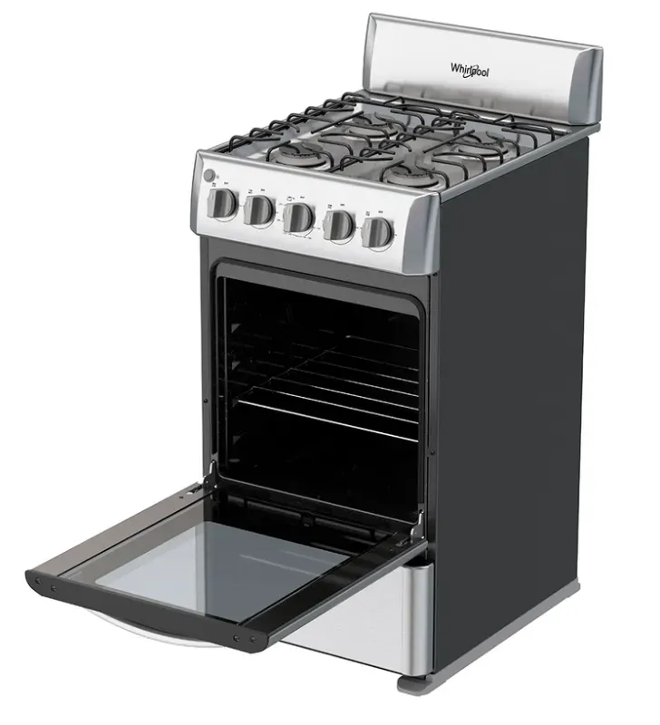 Estufa Whirlpool WWR3000S 20" Gas | Acero Inoxidable Gris