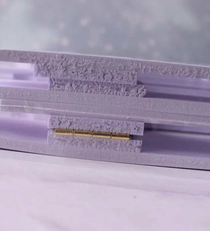 Valla decorativa navideña blanca de madera – largo ~1.6 m aproximadamente