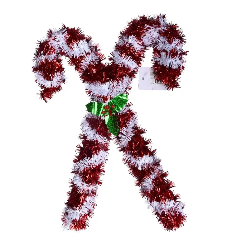 Bastón navideño decorativo – diseño y color  surtido