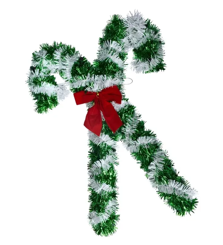 Bastón navideño decorativo – diseño y color  surtido