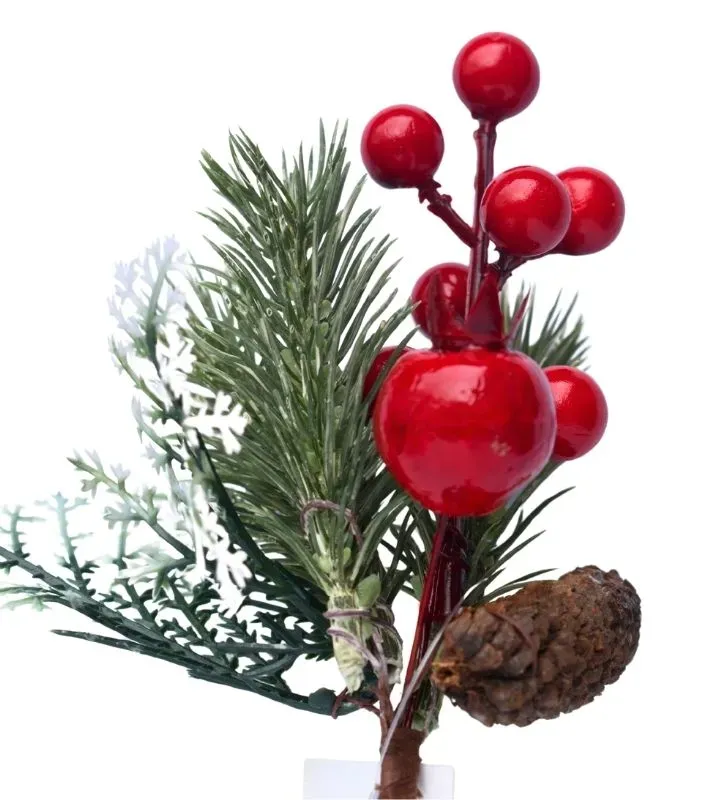 Ramita Decorativa Navidad Cuisine Spot – Bayas y Piñon