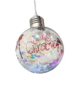 Esfera Navideña LED Iluminada – Decoración Muñeco de Nieve