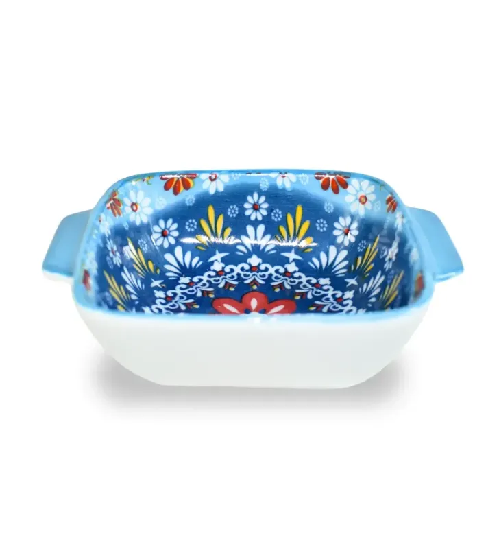 Tazón Cuadrado CUISINE SPOT 6" CUR-042 – Doble Asa y Resistente