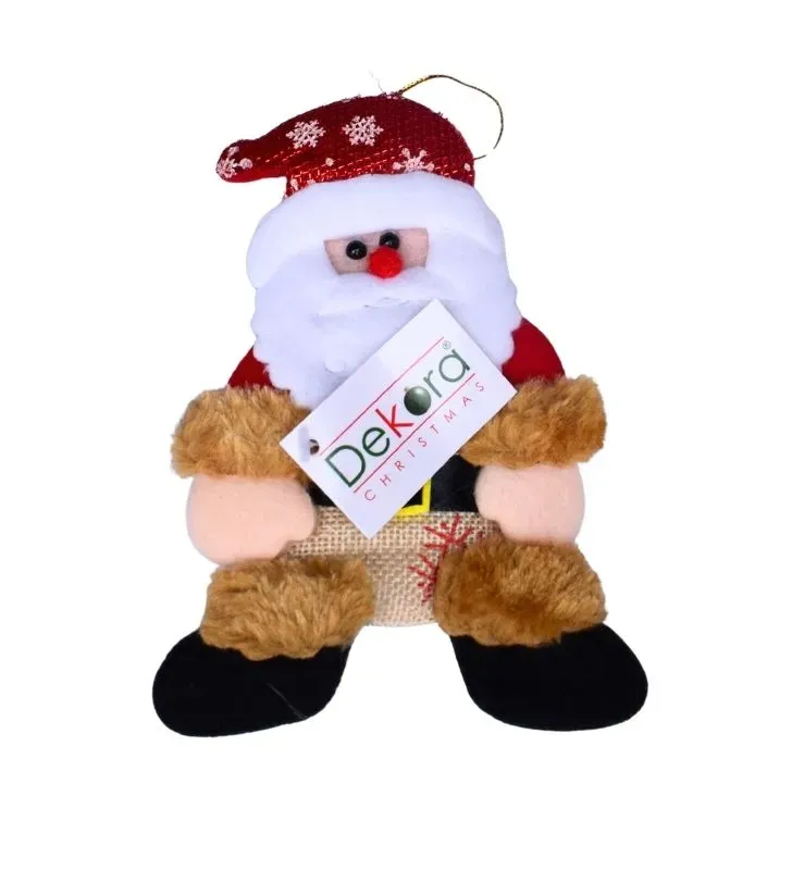 Adornos Navideños Dekora – Santa Claus y Muñeco Nieve