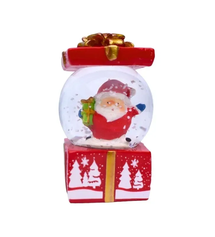 Mini esferas de Nieve Navideños – Santa, Reno, Pingüino