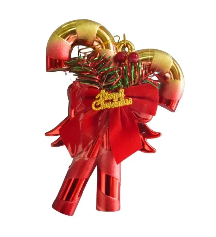 Adornos Navideños Bastón Caramelo Rojo Dekora