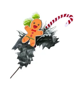 Rama Decorativa Navidad Hombre de Jengibre – Adorno Festivo