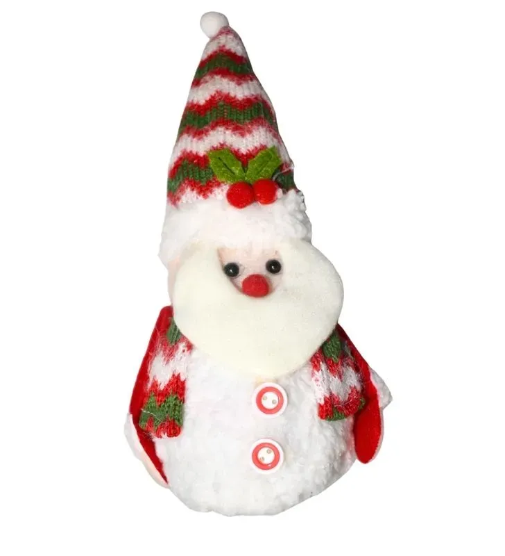 Figuras Navideñas Felpa Santa Claus y Muñeco Nieve