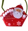 Bolsa navideña de fieltro pequeña – diseños oso, muñeco de nieve, Santa Claus
