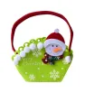 Bolsa navideña de fieltro pequeña – diseños oso, muñeco de nieve, Santa Claus