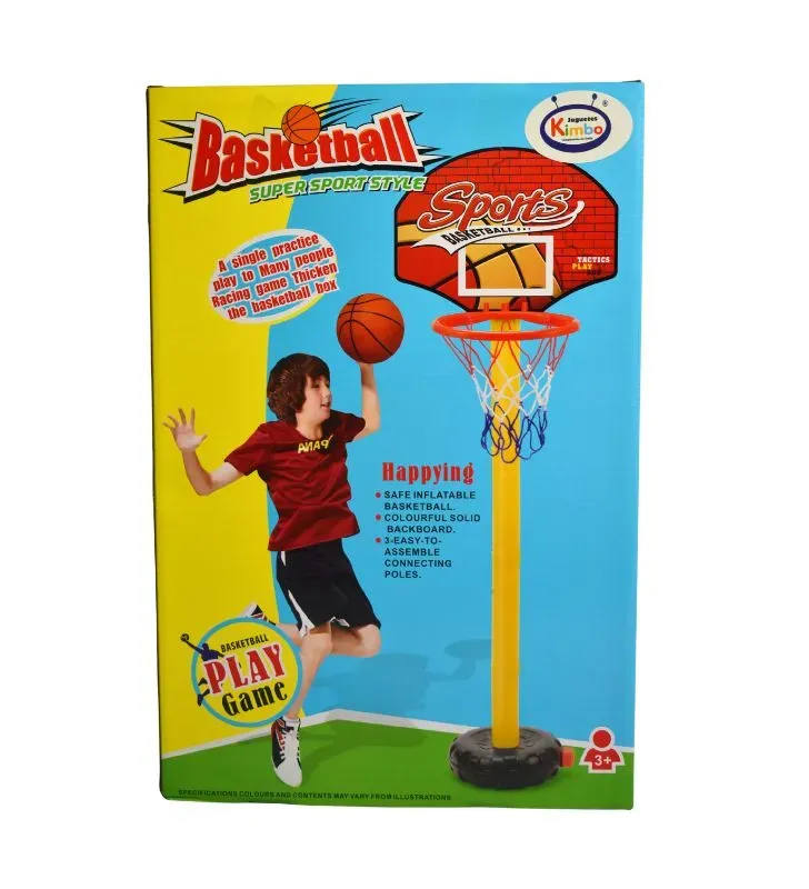 Canasta Baloncesto Kimbo 1.35m – Juguete Infantil Ajustable