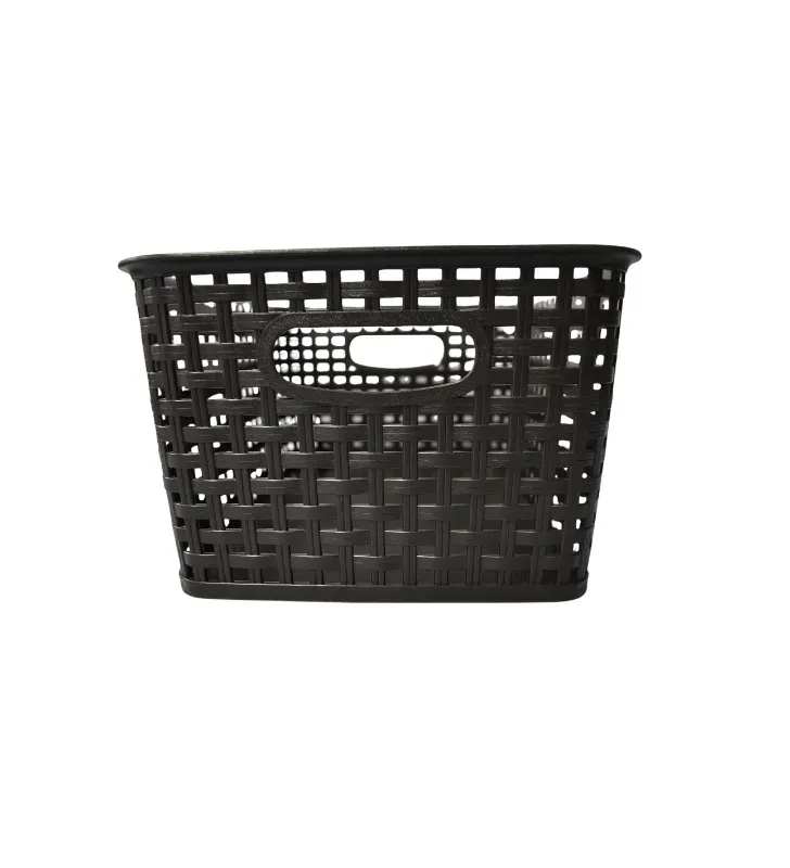 Canasta de Ratán Mediana Cubasa (1892) – Organizador de Plástico Efecto Mimbre