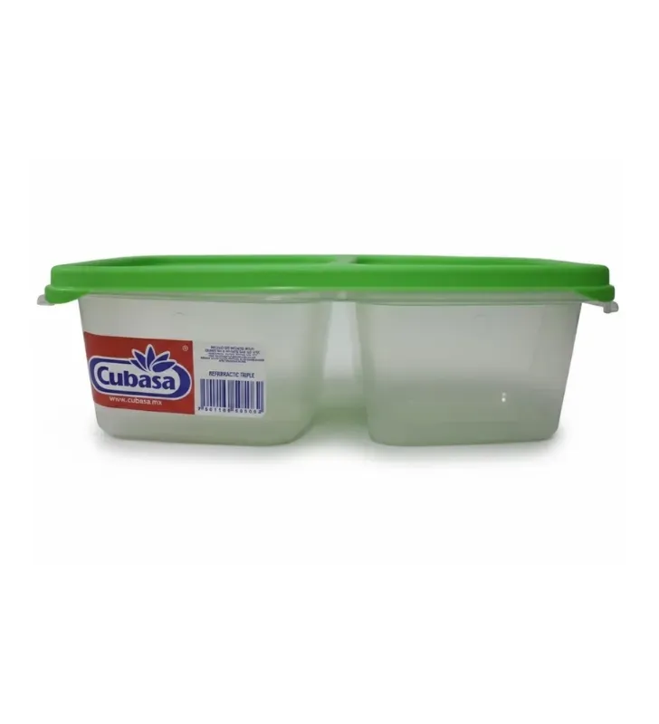 Contenedor Hermético Cubasa Triple Rectangular 1.04 Lts