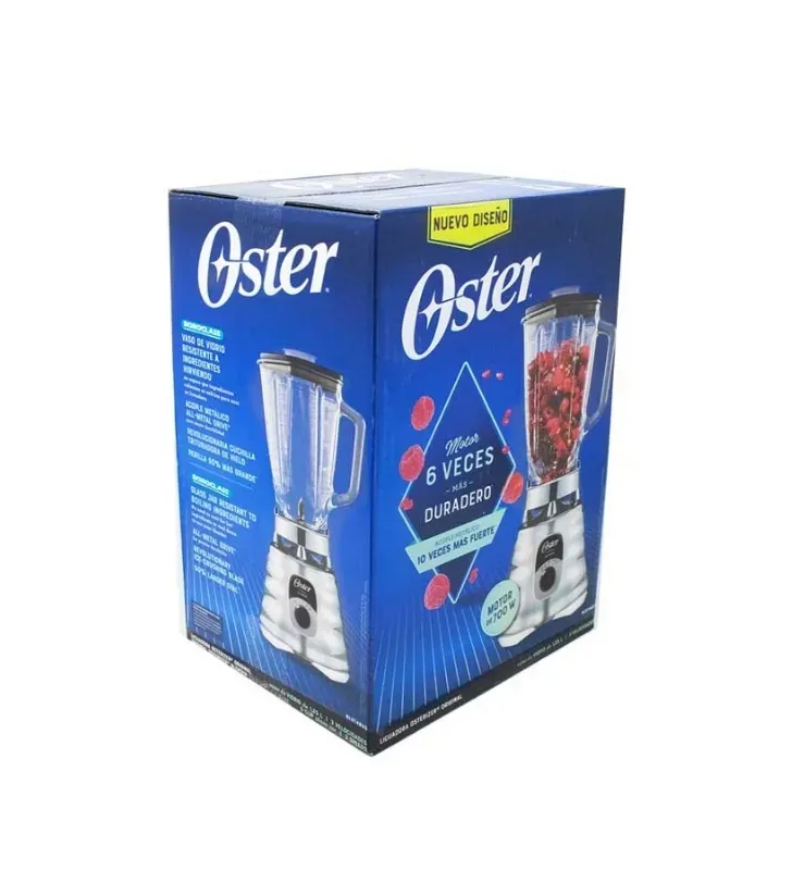 Licuadora Oster Clásica 700W – Vaso de Vidrio Boroclass 1.25 L